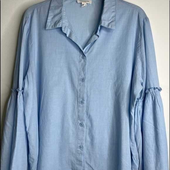 BEACHLUNCHLOUNGE Collection Blouse Button front XL - Picture 6 of 9